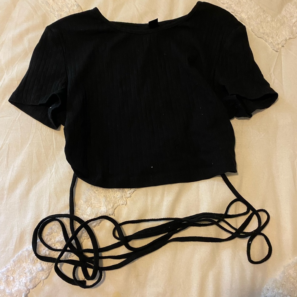 Black crop top